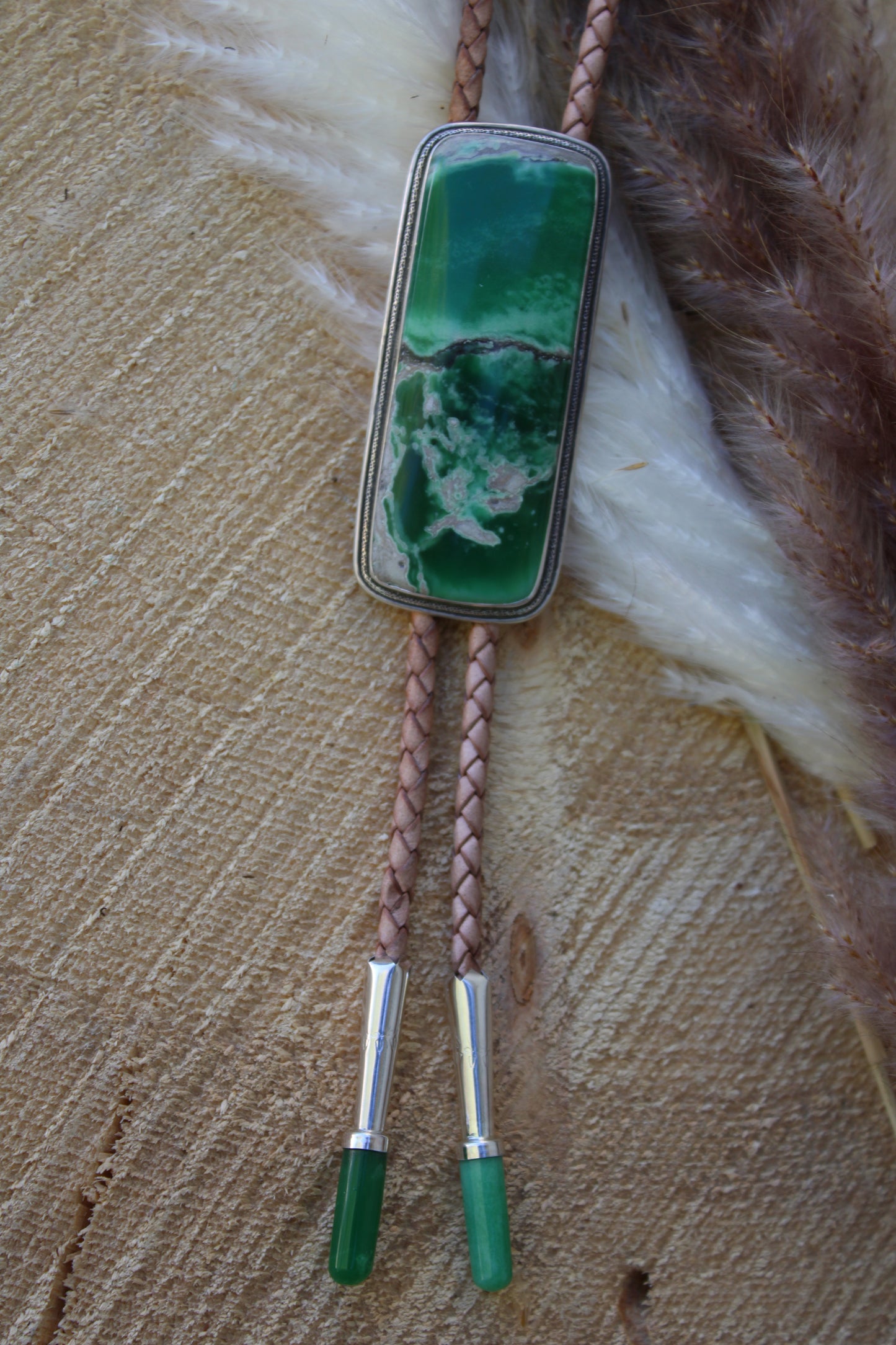 Utah Variscite Bolo Tie