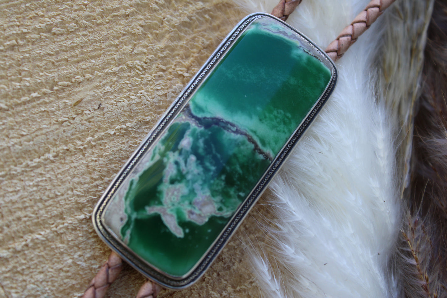 Utah Variscite Bolo Tie