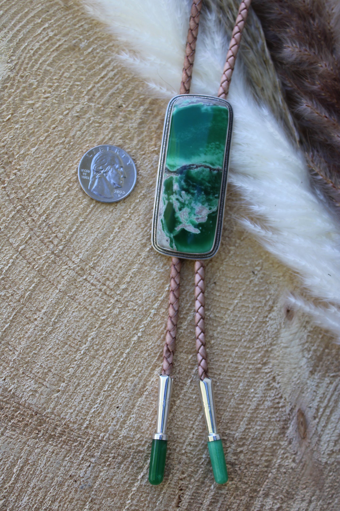 Utah Variscite Bolo Tie