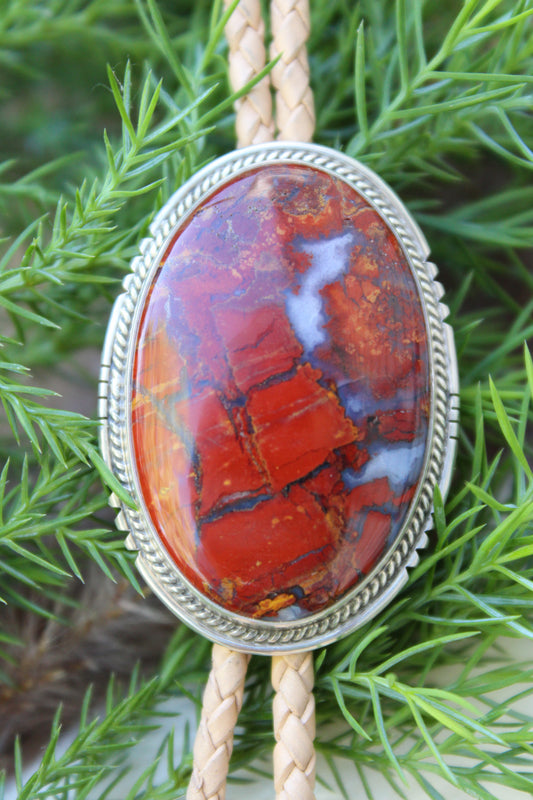 Southern Utah Red Jasper Bolo Tie