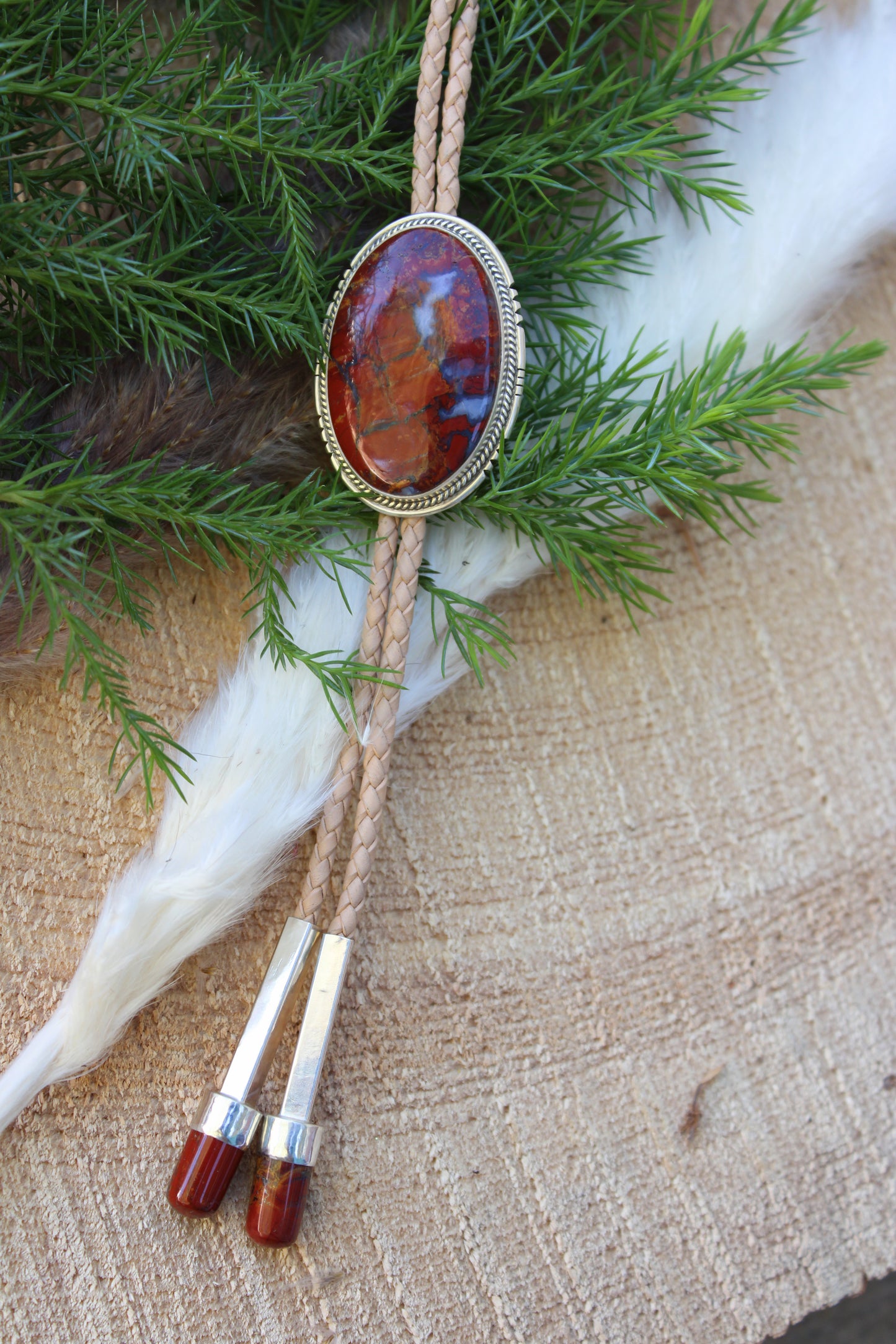 Southern Utah Red Jasper Bolo Tie