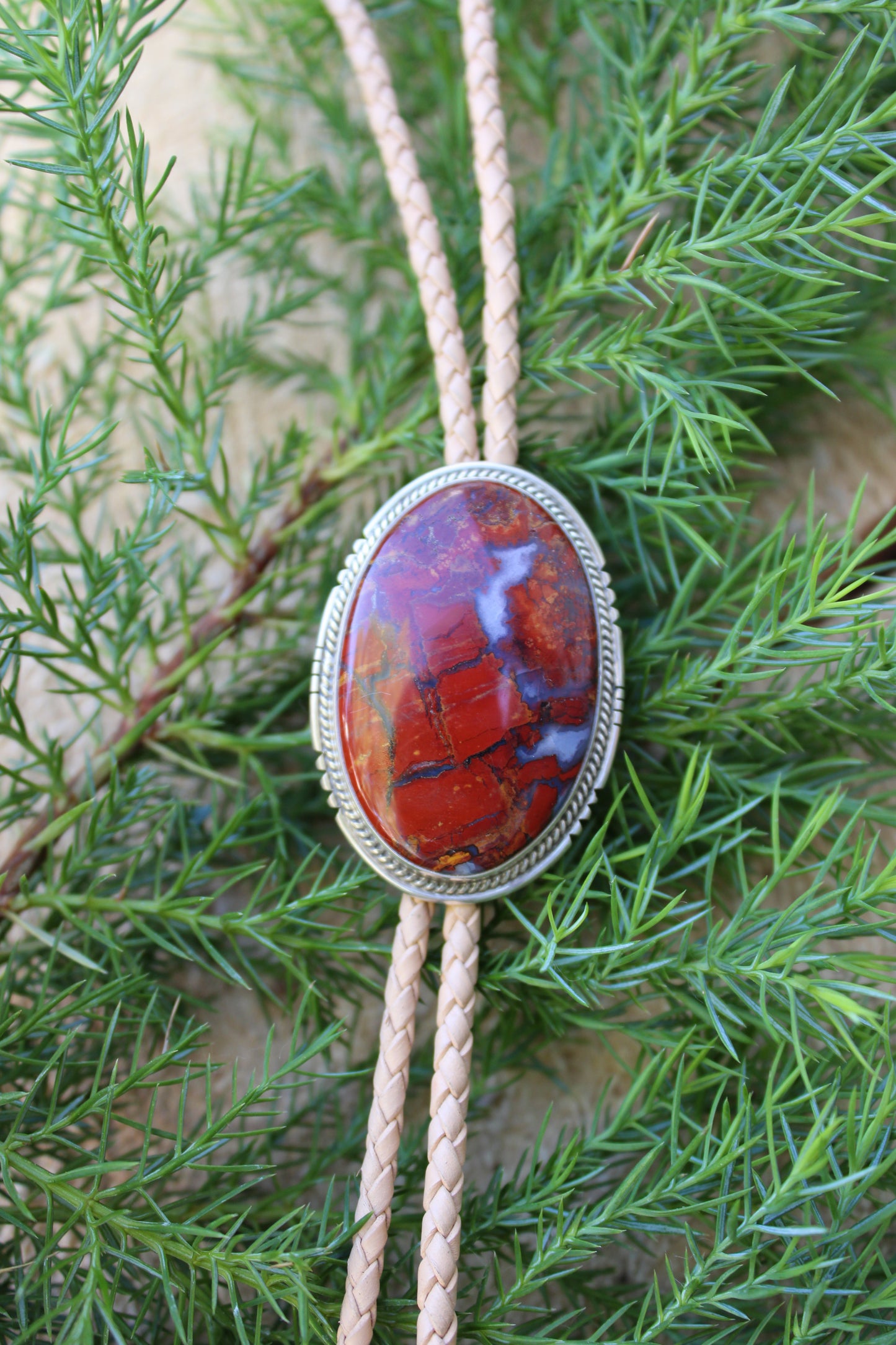 Southern Utah Red Jasper Bolo Tie