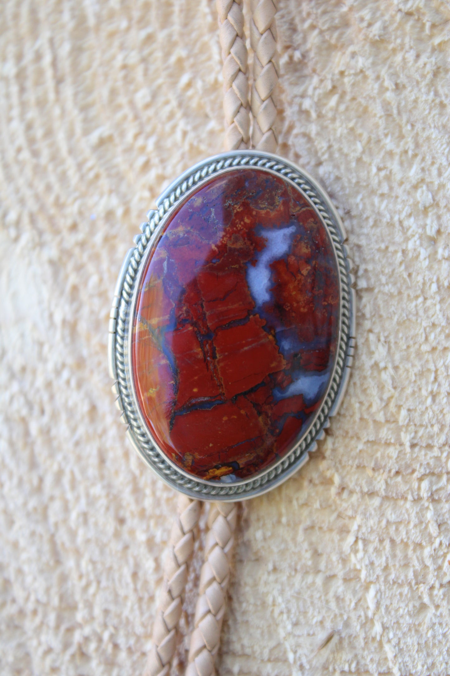 Southern Utah Red Jasper Bolo Tie