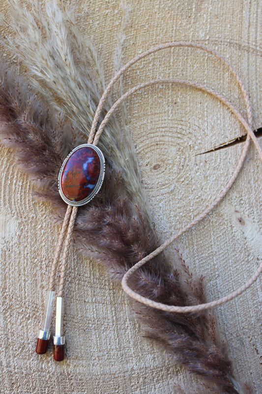 Southern Utah Red Jasper Bolo Tie