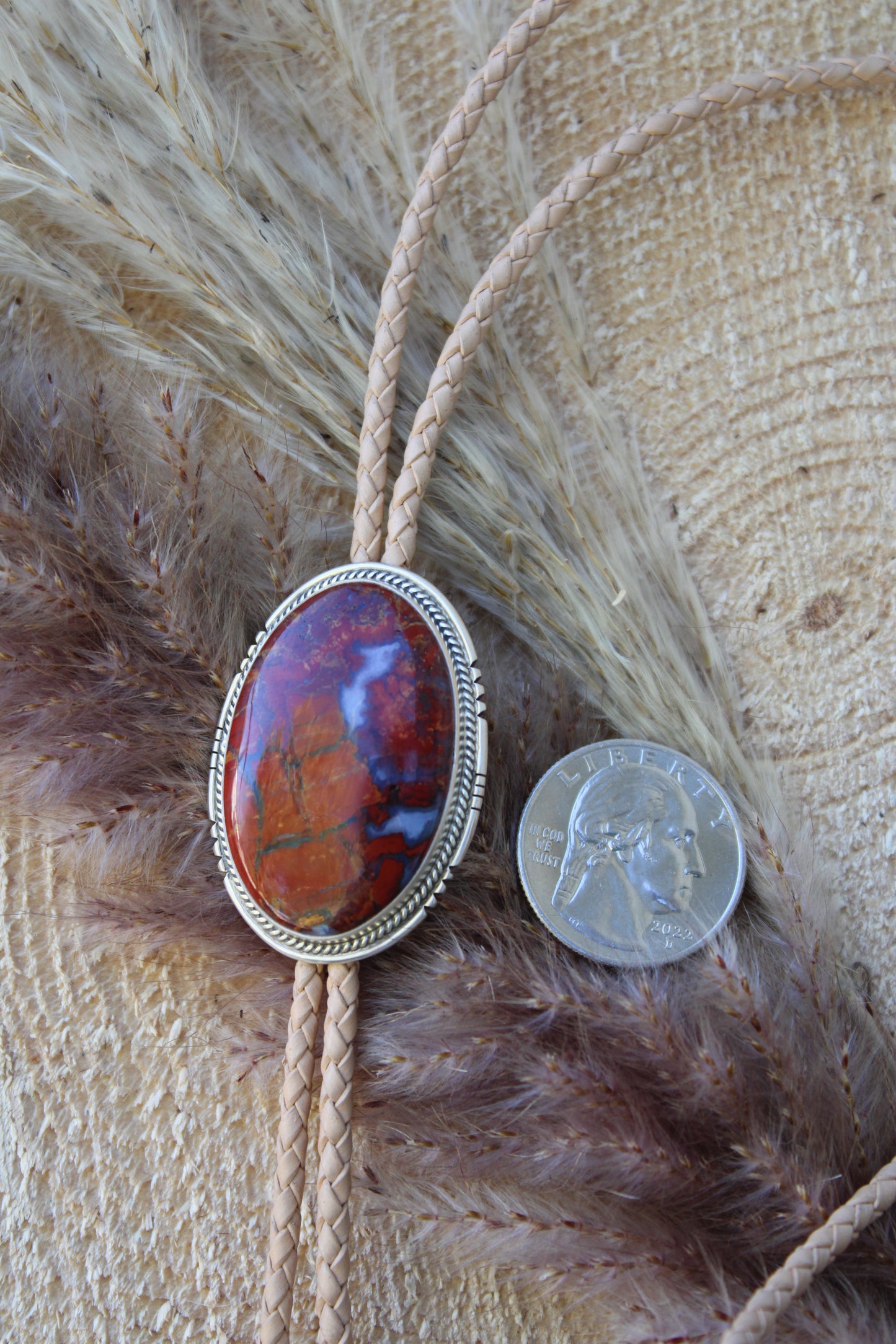 Southern Utah Red Jasper Bolo Tie