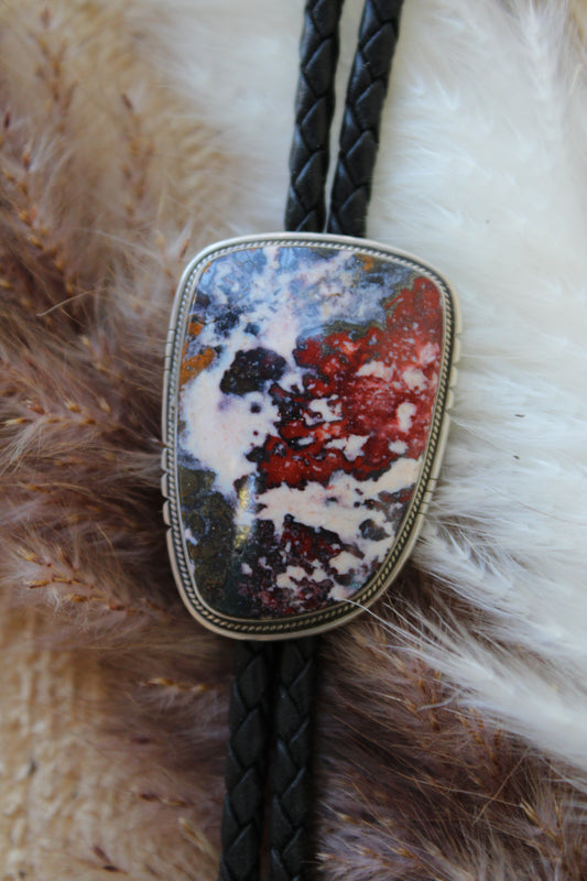 Indian Blanket Jasper Bolo Tie