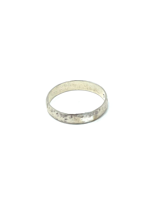 Pounded Sterling Silver Ring