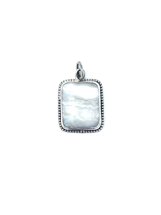 Lace Agate Necklace Pendant