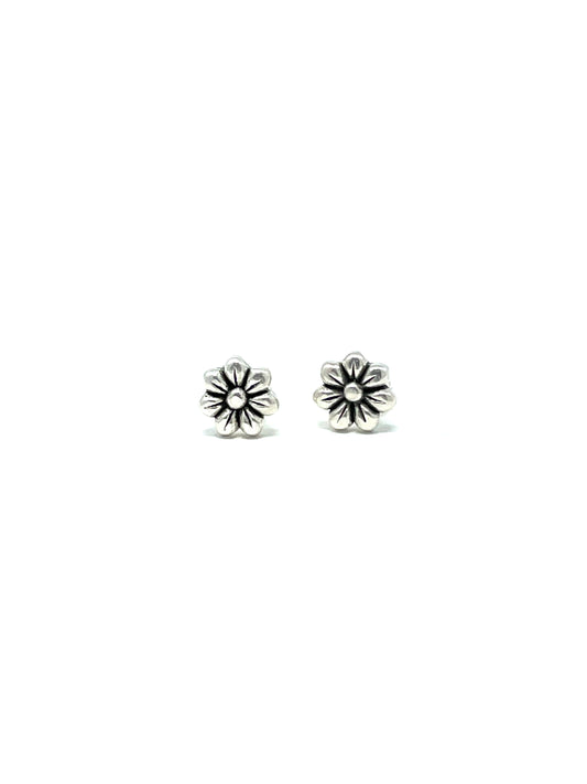 Sterling Silver Stud Earrings 4MM Round