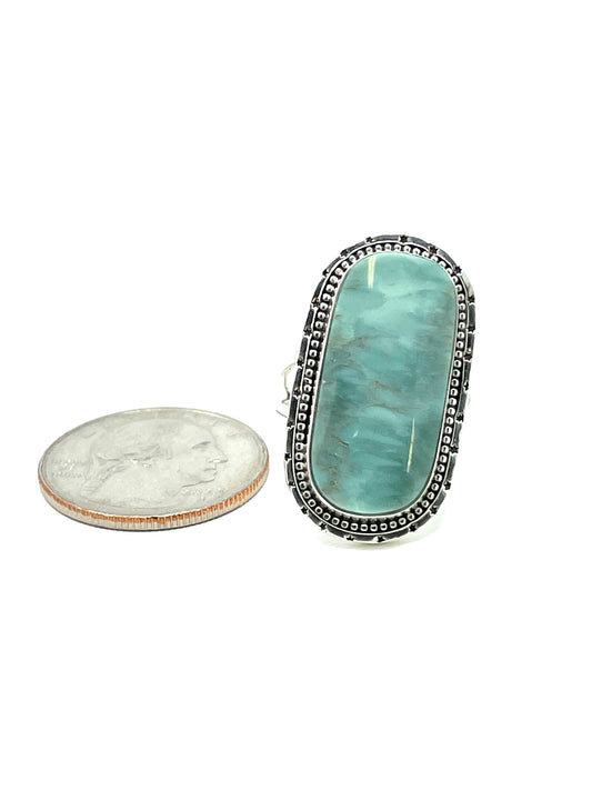 Eagle Mountain Variscite statement ring