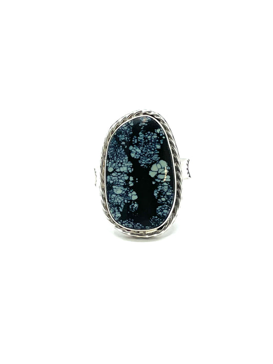 Snowville Variscite Statement Ring