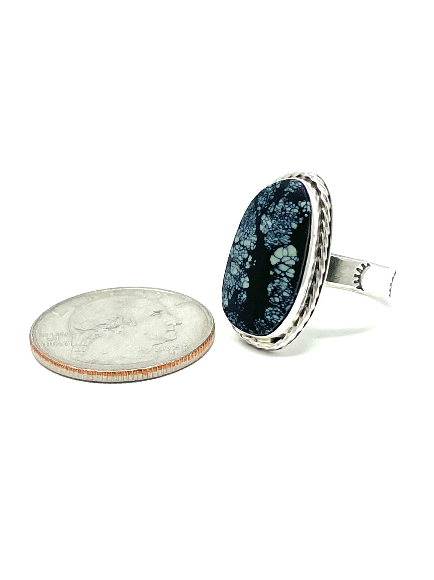 Snowville Variscite Statement Ring