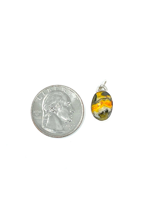 Small Bumblebee Jasper Necklace Pendant